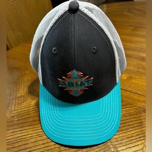 Ariat Youth SnapBack Cap Gray-White-Turquoise One Size Fits Most